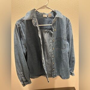 Cherokee Blue Denim Button Down Shirt